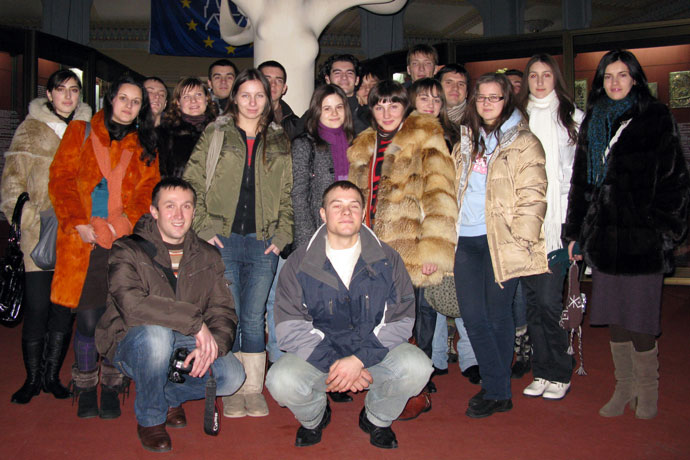 At the National Museum of Ethnography and Natural History of the Republic of Moldova. December 2009.