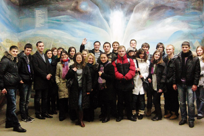 At the National Museum of Ethnography and Natural History of the Republic of Moldova. December 2010.