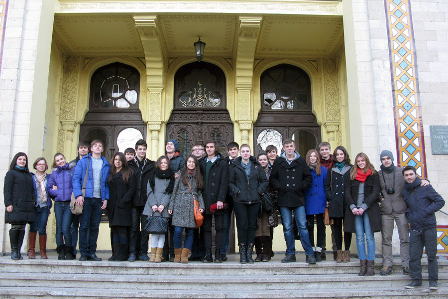 At the National Museum of Ethnography and Natural History of the Republic of Moldova. December 2013.